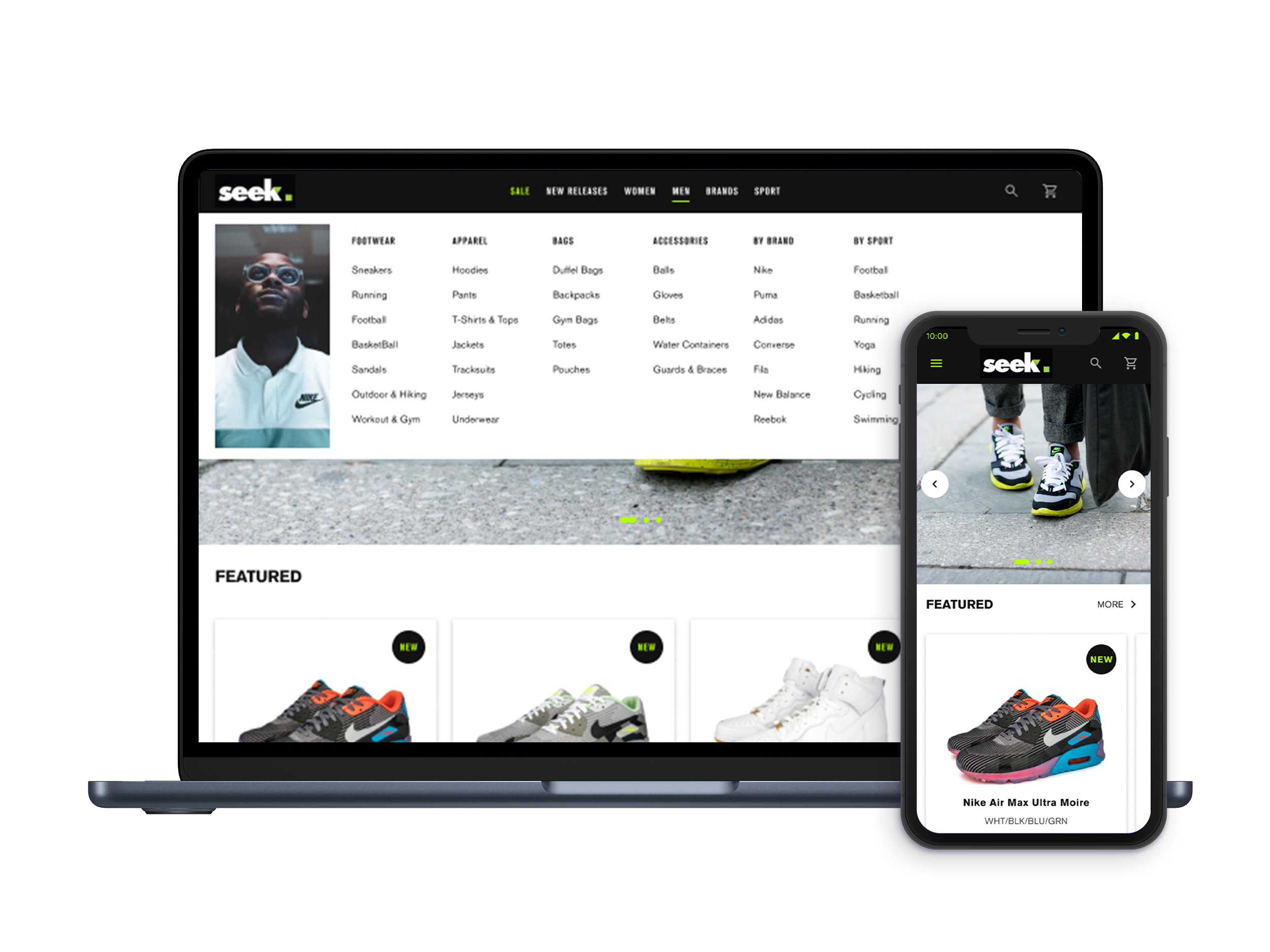 Developing an online store for sporting brands.