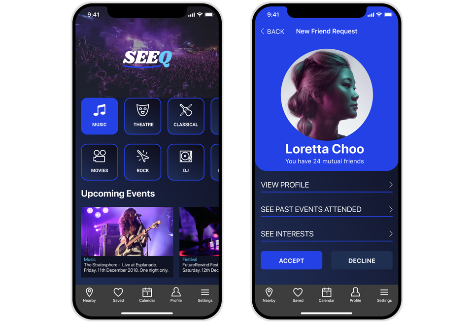 Hybrid Social and Event Discovery App
